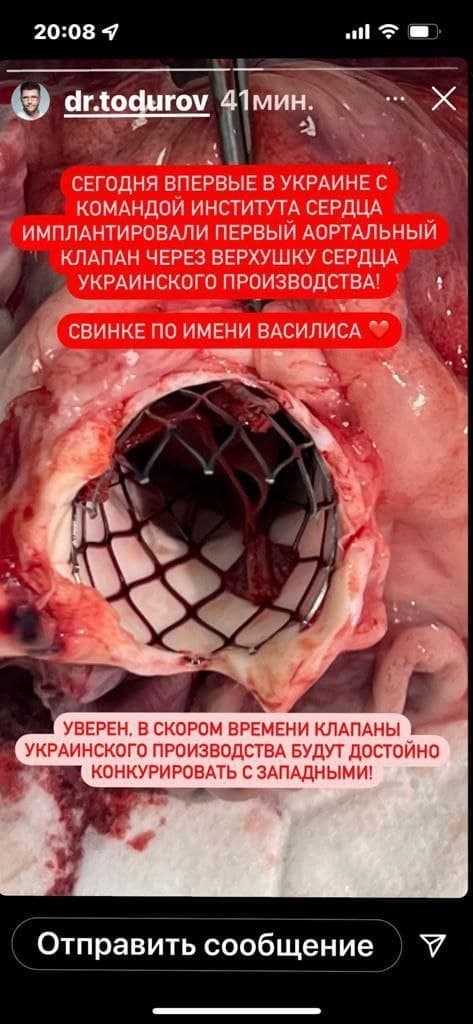 в Instagram была размещена следующая информация