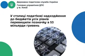 ​У столиці податкові надходження до бюджетів усіх рівнів перевищили позначку в 53 мільярди гривень
