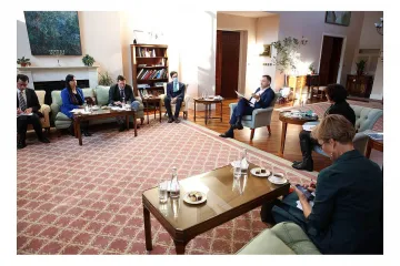 ​Денис Монастирський під час зустрічі з послами країн "Великої сімки" назвав п’ять основних напрямків розвитку системи МВС