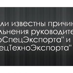 ​Стали известны причины увольнения руководителей "УкрСпецЭкспорта" и "СпецТехноЭкспорта"